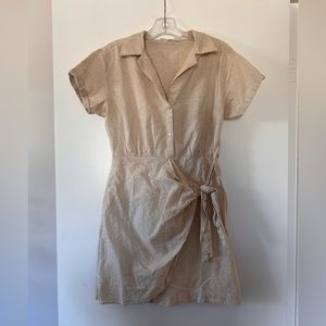 Mango Linen-cotton dress